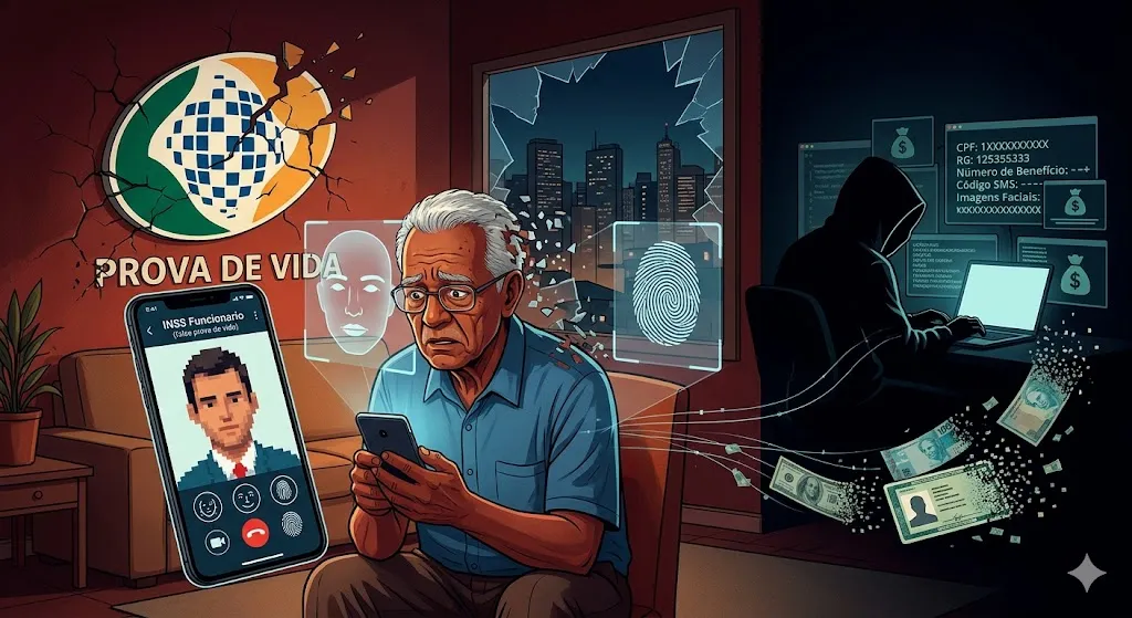 Golpe da falsa prova de vida: criminosos miram aposentados e ampliam risco digital no país